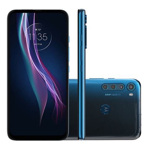 Smartphone Motorola One Fusion Plus Gb Azul Indigo G Tela Pol