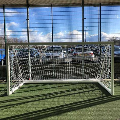 Pair Of Aluminium Rollaway Mini Soccer Goals 12 X 6