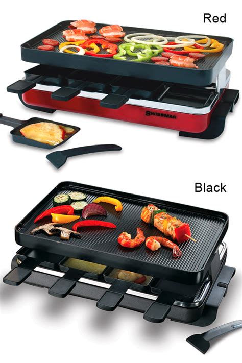 Swissmar 8 Person Classic Raclette Party Grill KF 77041 And KF 77043