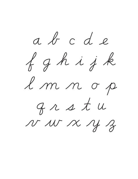 Cursive Letter Fonts