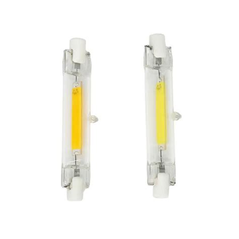 R7s Led Bulb Dimmable Glass Ceramic Tube Light 6w 12w 78mm 118mm