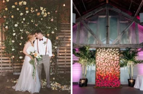 15 Stunning Floral Backdrops For Perfect Wedding Pictures