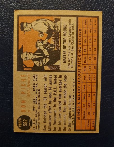 Topps High Ron Piche Ebay