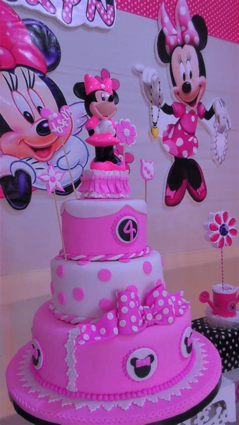 Torta Minnie Fiesta Infantil Cumplea Os Mini Mouse Birthday Party