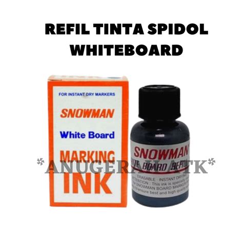 Jual Tinta Snowman White Board Marking Ink Refill Tinta Spidol Snowman