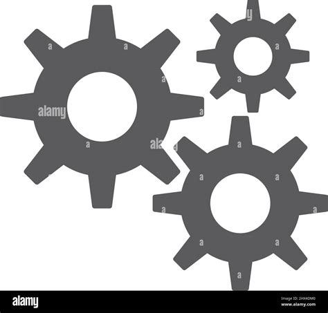 Gear Icon Customization Settings And Configuration Editable Vectors