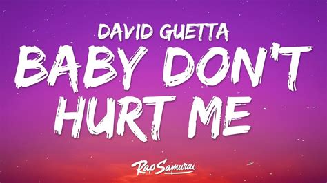 David Guetta Anne Marie Coi Leray Baby Dont Hurt Me Lyrics 1