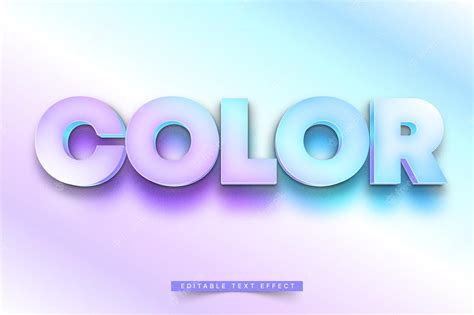 Premium Vector 3d Gradient Text Effect