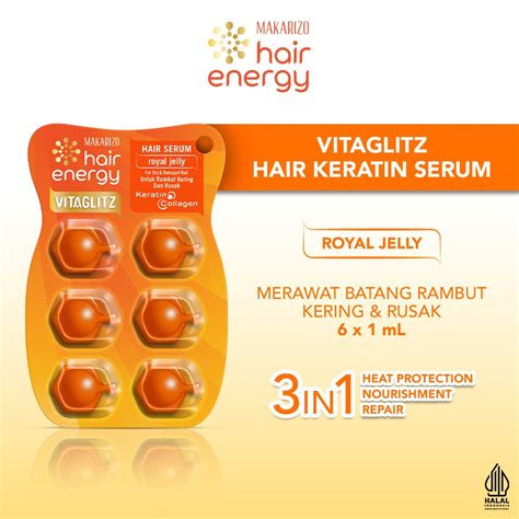 Makarizo Hair Energy Vitaglitz Hair Serum Ml X Royal Jelly