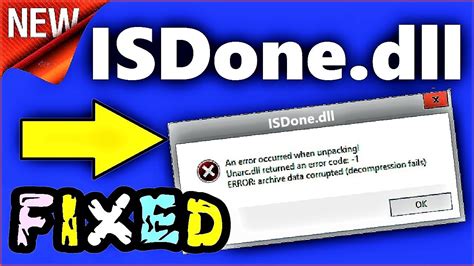 ISDone Dll Error Fix Windows 10 8 7 How To Fix Isdone Dll Error