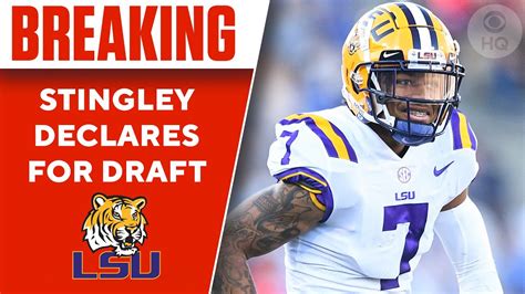 LSU CB Derek Stingley Jr Declares For 2022 NFL Draft CBS Sports HQ