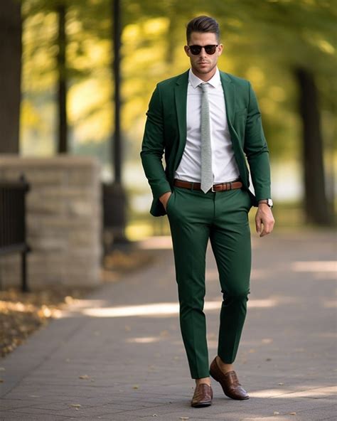 Green Suit Modern Look Hockerty