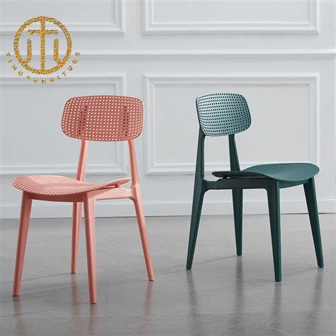 Plastic Stool Home Leisure Backrest Chair Multifunctional Dining Room ...