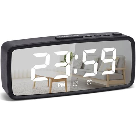 Mskey Digital Alarm Clockusbbattery Operated Small Desk Clockswith