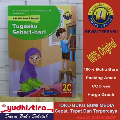 Jual Buku Teks Tematik Terpadu Tema 2C SEHARI HARI SD MI Kls Kelas 2