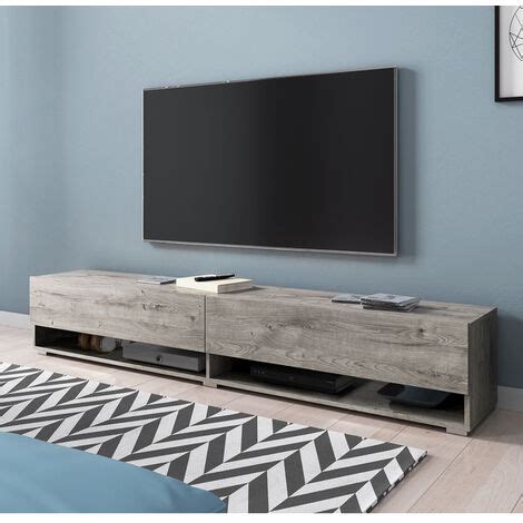 Selsey Wander Mueble De Tv De Pie Colgante Cm Roble Gris