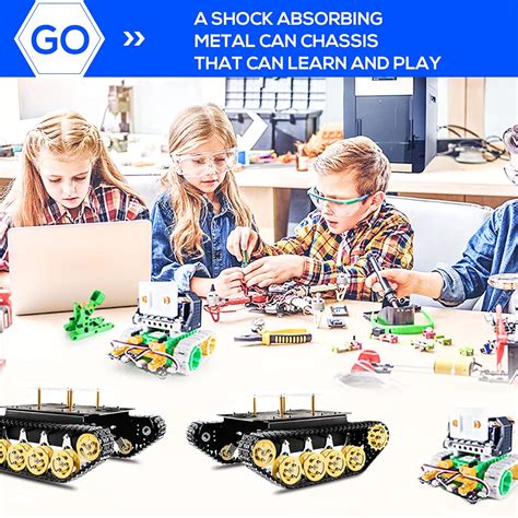 Buy Szdoit Smart Shock Absorption Robot Tank Car Chassis Kit With