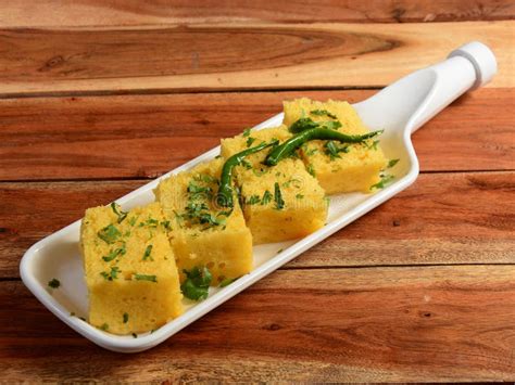 Khaman Dhokla Made Up Of Rice Or Urad Dal Is A Popular Breakfast Or