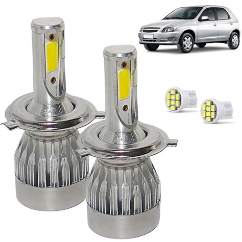 Kit Super Led Celta 2006 2007 2008 2009 2010 2011 Farol Alto E Baixo H4