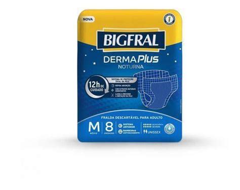 Fralda Bigfral Derma Plus Noturna Tamanho M Unidades Fralda