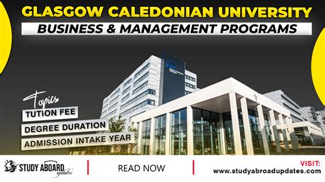 Glasgow Caledonian University Business And Management Programs