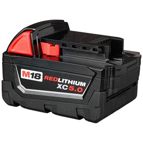 Milwaukee M18B5 Batterie 18V 5 0Ah Red Lithium Ion