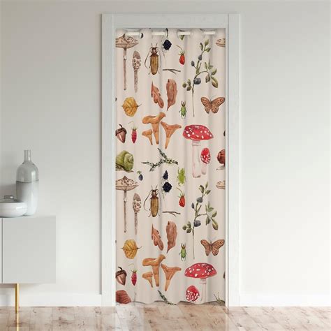 Jejeloiu Cute Mushroom Room Divider Curtain Cover Door