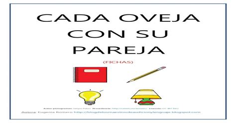 Cada Oveja Con Su Pareja Fichas Actiweb Une Con Una Flecha Title