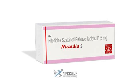 Buy Nicardia Nifedipine 5 Mg 500 Tablets Online