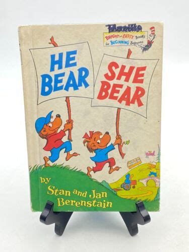 He Bear She Bear By Stan Jan Berenstain Vintage 1974 Hardcover Book Club Edition Ebay