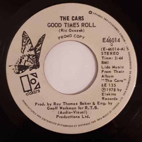 The Cars – Good Times Roll (1979, Vinyl) - Discogs