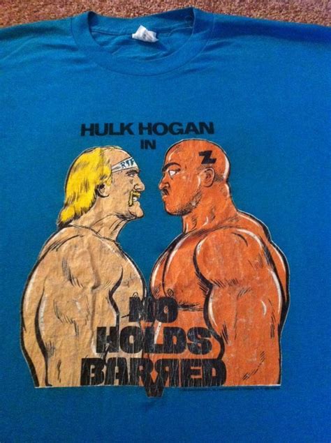 Rare Vtg 80s Official Wwf No Holds Barred Wrestling Shirt Wwe Wcw Ecw