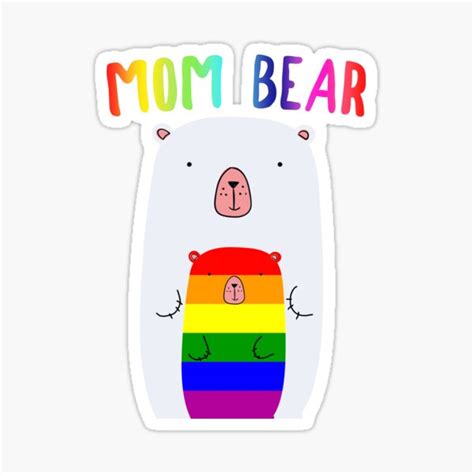 Gay Pride Proud Mama Bear Lgbt Sticker By Magicboutique Redbubble