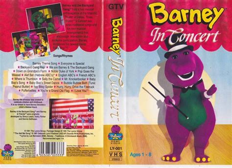 BARNEYS BARNEY IN CONCERT VHS VIDEO PAL~ A RARE FIND~ | eBay