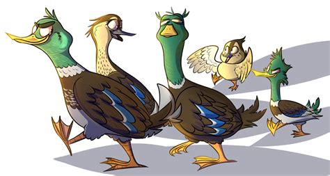 duck family  migration  itheparrot  deviantart