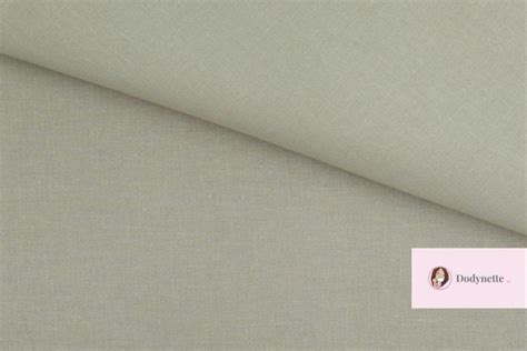 Coupon De Cretonne Uni Coloris Beige Ciment Dodynette