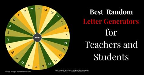 Best Random Letter Generator Wheel Educators Technology