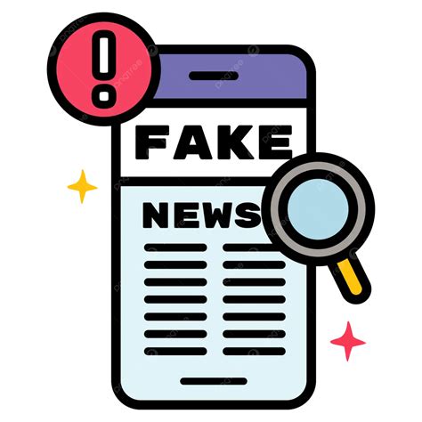 Fake News Hoax Flat Icon Media Dissemination Of False Information