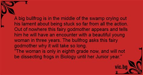 A Big Bullfrog Is In The Middle Of The Swamp Crying Out His Lament