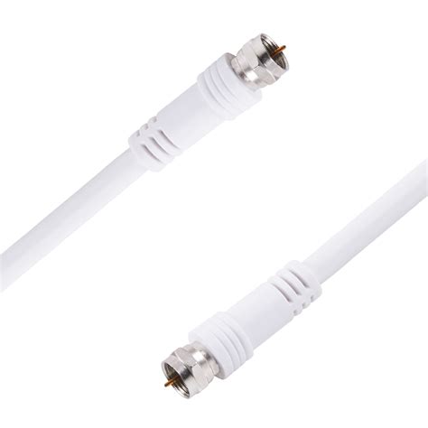 Onn 25 Ft RG6 Dual Shielded Coax Cable White AVWC25100008400