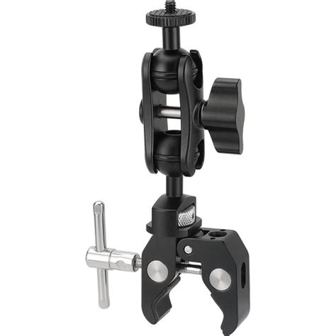 CAMVATE Super Crab Clamp With Dual 1 4 20 Ball Head Arm C2872