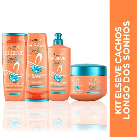 Kit Cachos Longos Dos Sonhos Elseve Loreal Paris Shampoo Condicionador