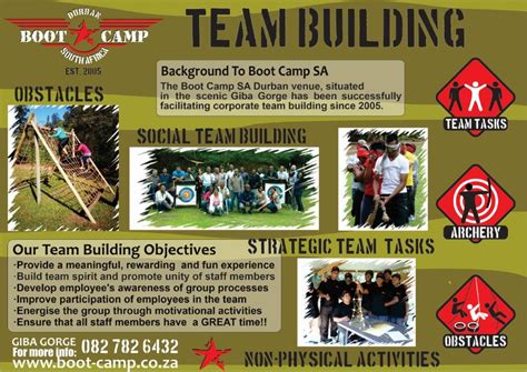 Durban Team Building Venue At Boot Camp SA Durban KZN Boot Camp SA Durban