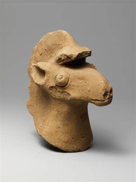 Terracotta Head Of A Horse Greek Iron Age The Metropolitan Museum