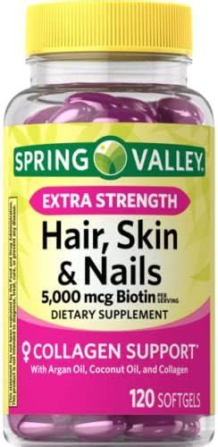 Hair Skin And Nails Vitamin 5000mcg Biotin 165 Softgels