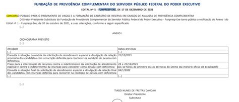 Concurso Funpresp Exe nova retificação de edital CONFIRA