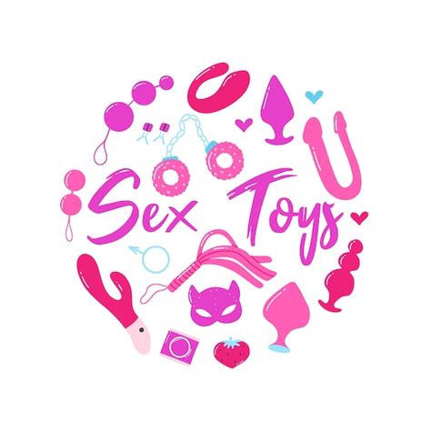 Premium Vector Sex Toys Poster For Sex Shop Toys For Adults Print For An Adult Store Vibrators