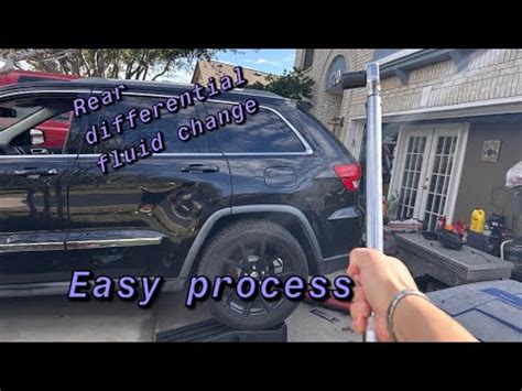 Jeep Grand Cherokee Rear Differential Fluid Change Youtube