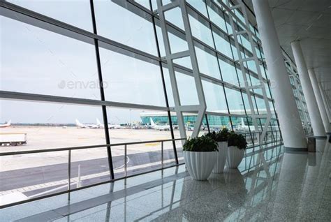 Stunning View Of A Modern Airport Terminal