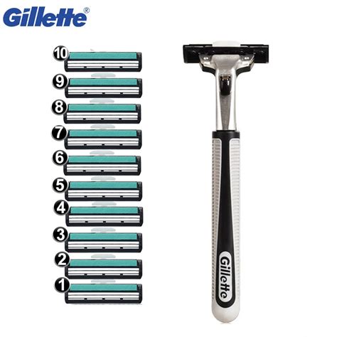 Gillette Vector Lames De Rasoir Double Tranchant Pour Hommes